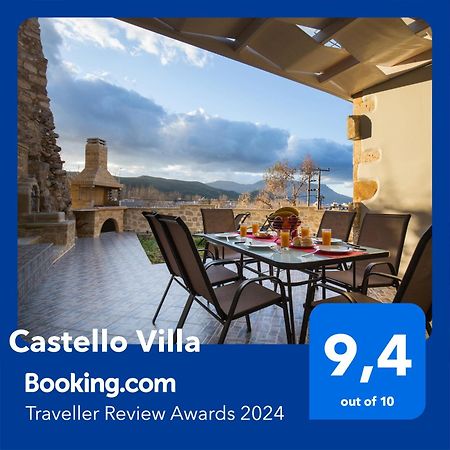 Castello Villa - Seaview Villa Atop The Venetian Walls Kíssamos Exteriér fotografie