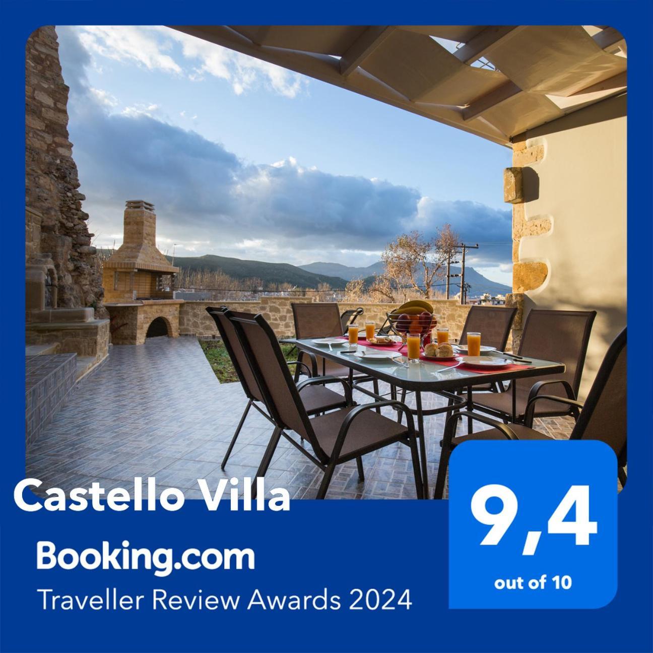 Castello Villa - Seaview Villa Atop The Venetian Walls Kíssamos Exteriér fotografie